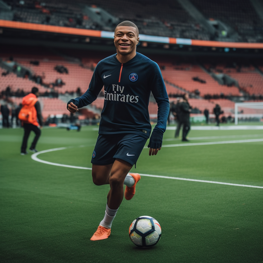 融合C罗头球、梅西盘带、姆巴佩速度和凯恩终结的完美模型